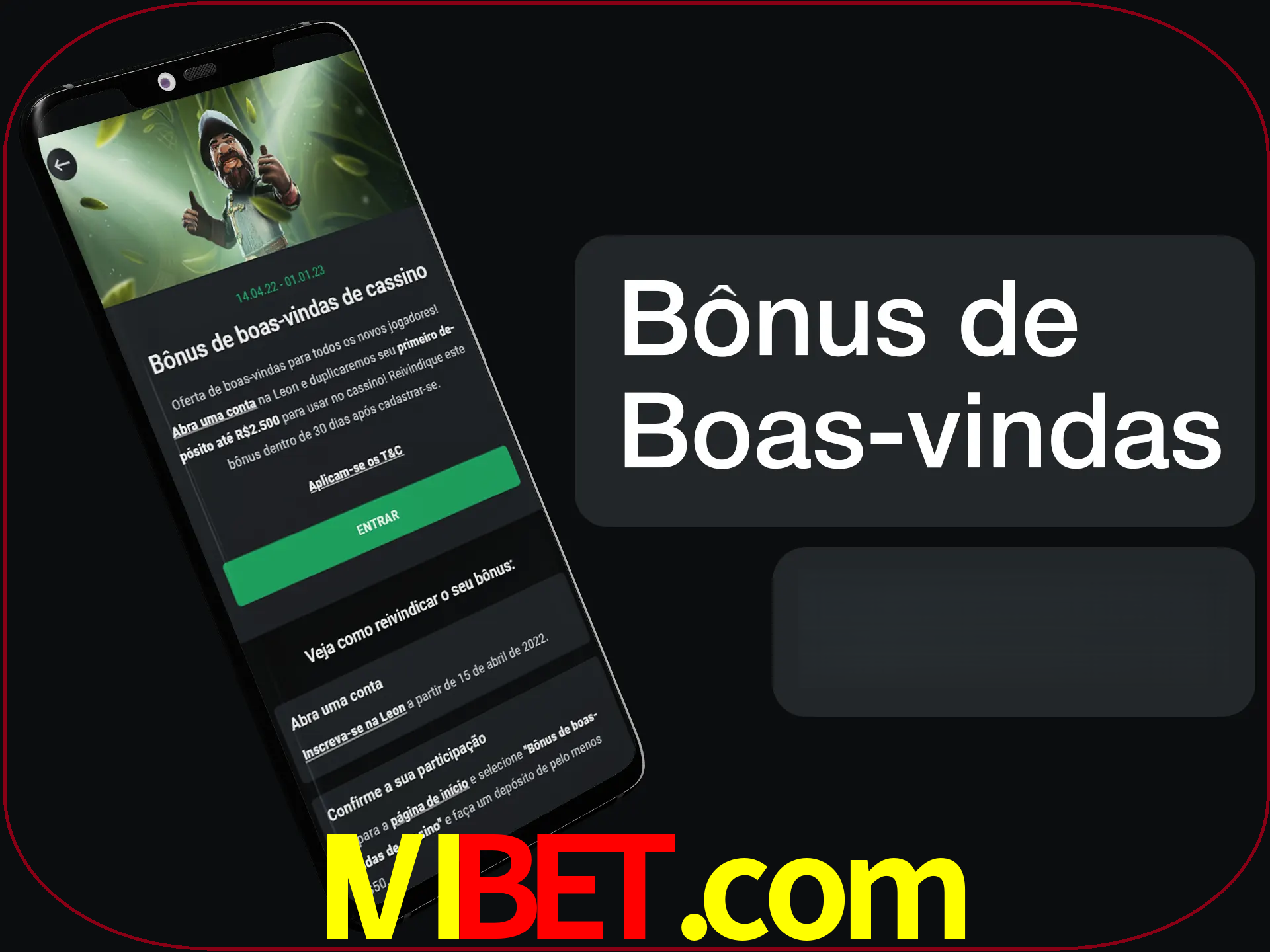 Não se esqueça de usar o bônus de boas-vindas.