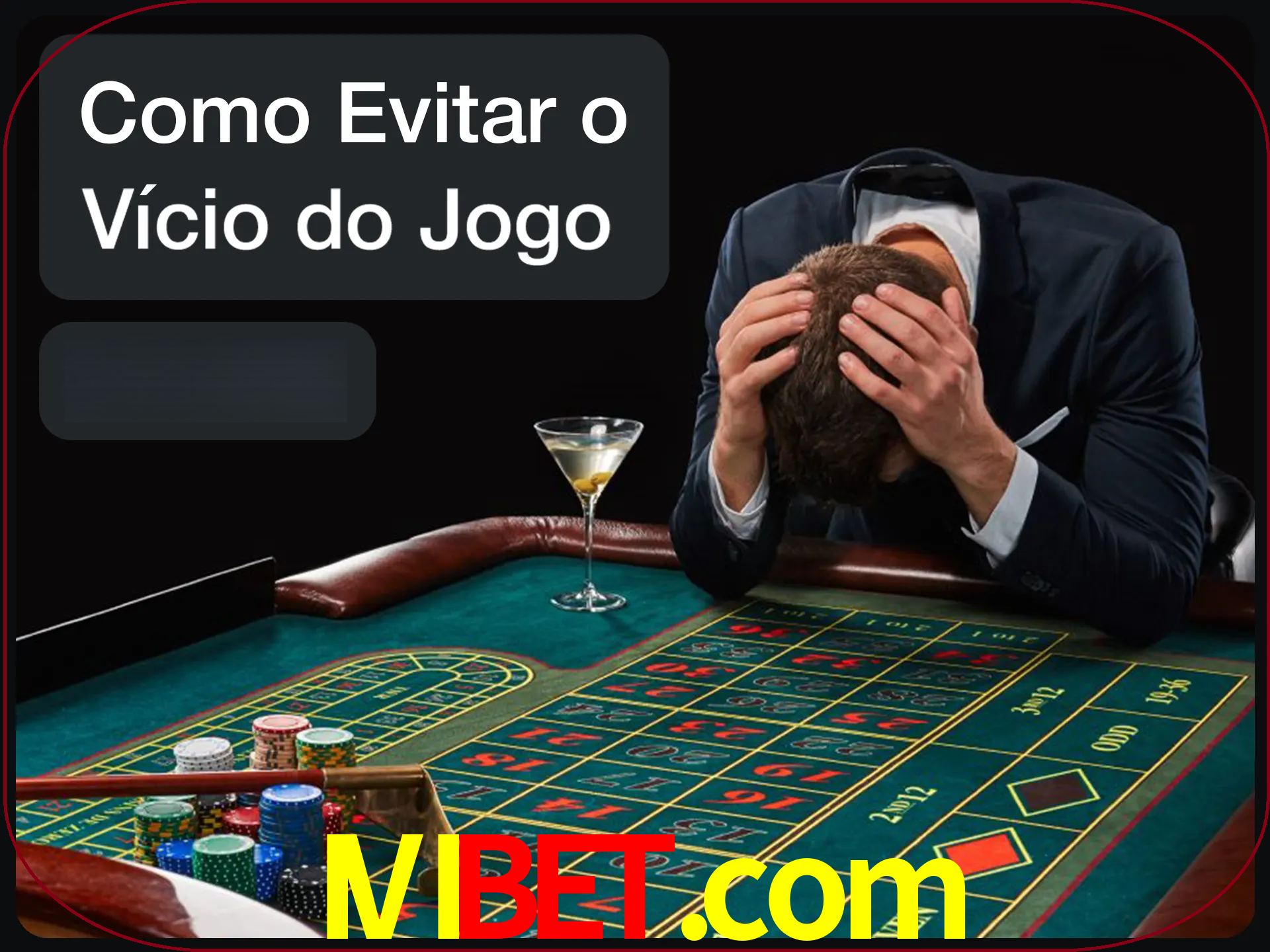 Você é responsável por cada uma de suas apostas.